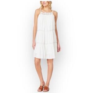 WallFlower Women’s Penelope Mini Swing Dress - Snow White, Size Small, NWT P93